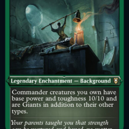 Raised by Giants (Foil Etched) [Commander Legends: Battle for Baldur's Gate]