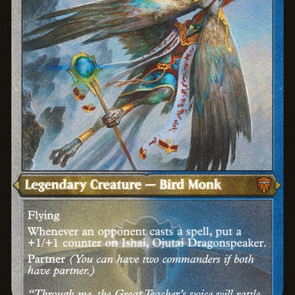 Ishai, Ojutai Dragonspeaker (Etched) [Commander Legends]