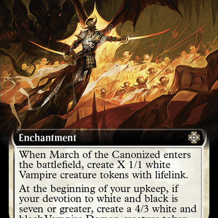 March of the Canonized (Extended Art) [The Lost Caverns of Ixalan Commander]