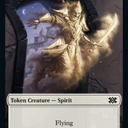 Wrenn and Six Emblem // Spirit (008) Double-Sided Token [Double Masters 2022 Tokens]