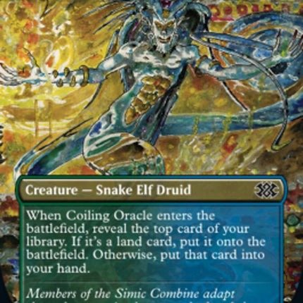 Coiling Oracle (Borderless Alternate Art) [Double Masters 2022]