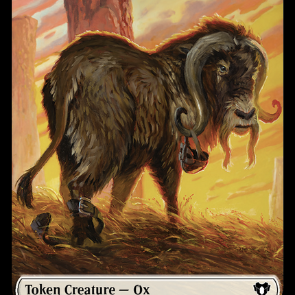 Phyrexian Golem // Ox Double-Sided Token [Commander Masters Tokens]
