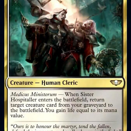 Sister Hospitaller (Surge Foil) [Warhammer 40,000]