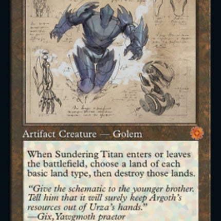 Sundering Titan (Retro Schematic) [The Brothers' War Retro Artifacts]