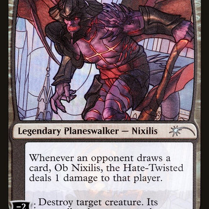 Ob Nixilis, the Hate-Twisted (Stained Glass) [Secret Lair Drop Promos]