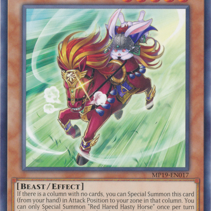 Red Hared Hasty Horse [MP19-EN017] Common
