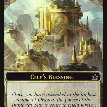 City's Blessing // Elemental Double-Sided Token [Friday Night Magic 2018]