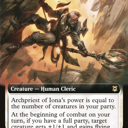 Archpriest of Iona (Extended Art) [Zendikar Rising]