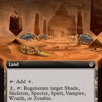 Accursed Duneyard (Extended Art) [Aetherdrift Commander]