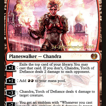 Chandra, Torch of Defiance [Kaladesh Prerelease Promos]