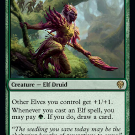 Leaf-Crowned Visionary [Dominaria United]