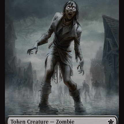 Faerie // Zombie Double-Sided Token [Foundations Tokens]