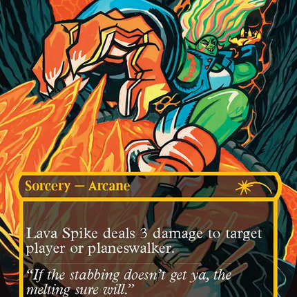 Lava Spike (2054) (Raised Foil) [Secret Lair Drop Series]