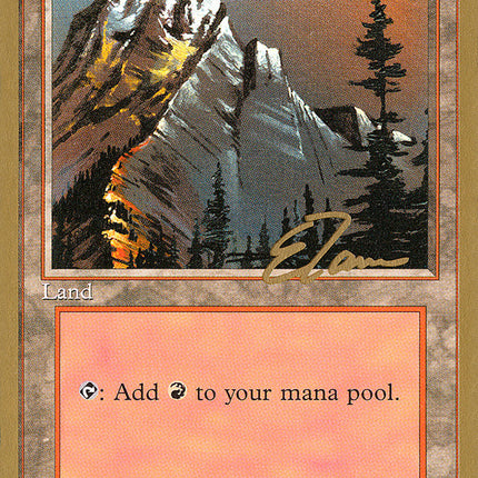 Mountain (et373) (Eric Tam) [Pro Tour Collector Set]