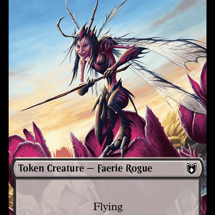 Faerie Rogue // Pirate (0011) Double-Sided Token [Wilds of Eldraine Commander Tokens]