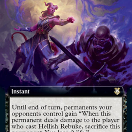 Hellish Rebuke (Extended Art) [Dungeons & Dragons: Adventures in the Forgotten Realms Commander]