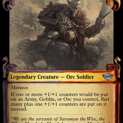 Mauhur, Uruk-hai Captain [The Lord of the Rings: Tales of Middle-Earth Showcase Scrolls]