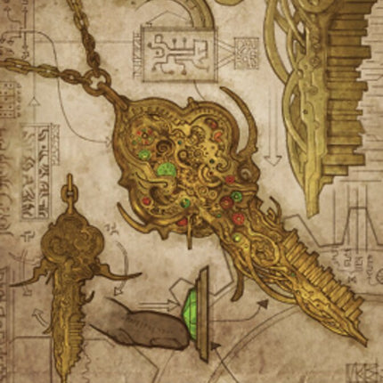 Key to the City Art Card (Gold-Stamped Planeswalker Symbol) [The Brothers' War Art Series]