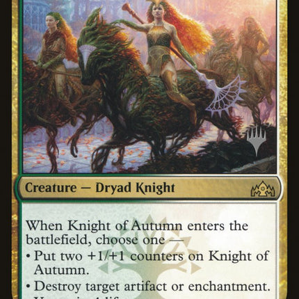 Knight of Autumn (Promo Pack) [Guilds of Ravnica Promos]