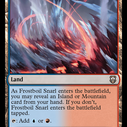 Frostboil Snarl (Ripple Foil) [Modern Horizons 3 Commander]
