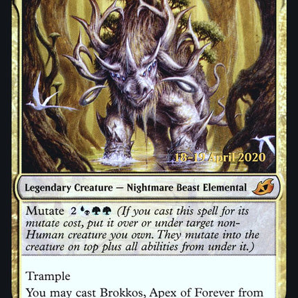 Brokkos, Apex of Forever [Ikoria: Lair of Behemoths Prerelease Promos]