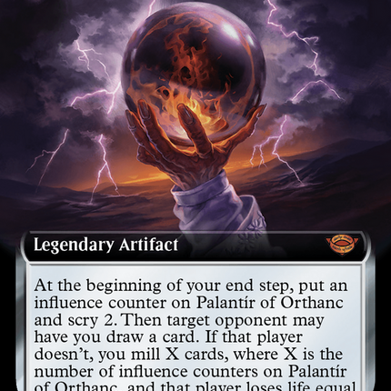 Palantir of Orthanc (Extended Art) (Surge Foil) [The Lord of the Rings: Tales of Middle-Earth]