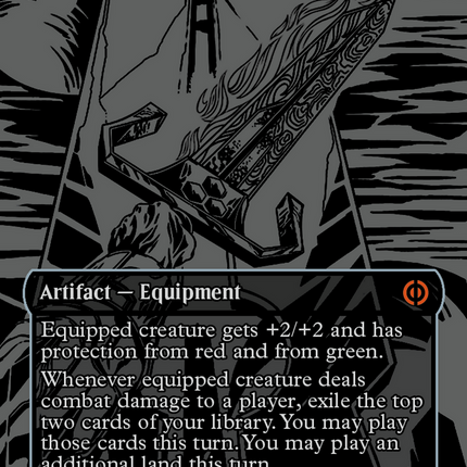 Sword of Forge and Frontier (Oil Slick Raised Foil) [Phyrexia: All Will Be One]