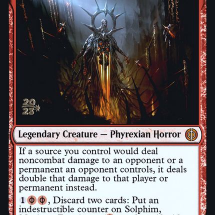 Solphim, Mayhem Dominus [Phyrexia: All Will Be One Prerelease Promos]
