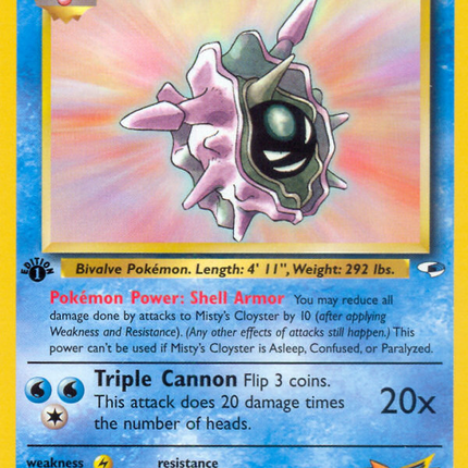 Misty's Cloyster (29/132) [Gym Heroes 1st Edition]