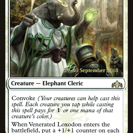 Venerated Loxodon [Guilds of Ravnica Prerelease Promos]