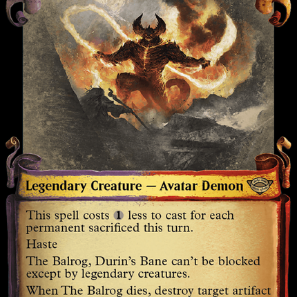 The Balrog, Durin's Bane [The Lord of the Rings: Tales of Middle-Earth Showcase Scrolls]