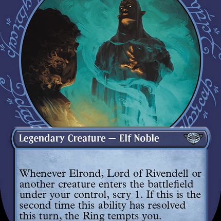 Elrond, Lord of Rivendell (Showcase) (Surge Foil) [The Lord of the Rings: Tales of Middle-Earth]