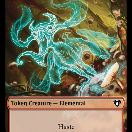 Elemental (0024) // Phyrexian Germ Double-Sided Token [Commander Masters Tokens]