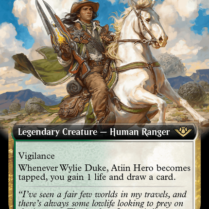 Wylie Duke, Atiin Hero (Extended Art) [Outlaws of Thunder Junction]