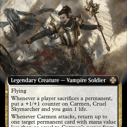 Carmen, Cruel Skymarcher (Extended Art) [The Lost Caverns of Ixalan Commander]