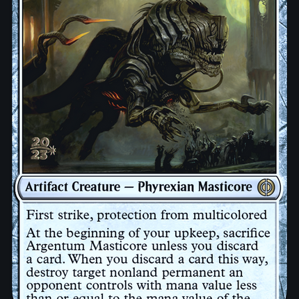 Argentum Masticore [Phyrexia: All Will Be One Prerelease Promos]
