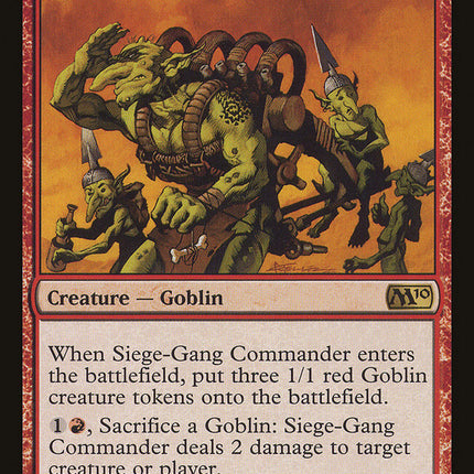 Siege-Gang Commander [Magic 2010]