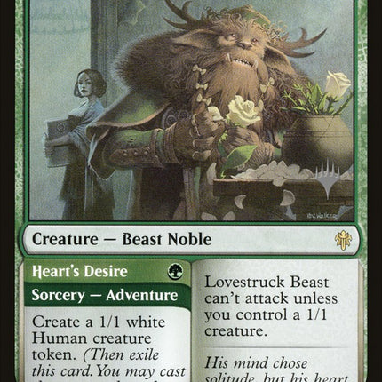 Lovestruck Beast // Heart's Desire (Promo Pack) [Throne of Eldraine Promos]
