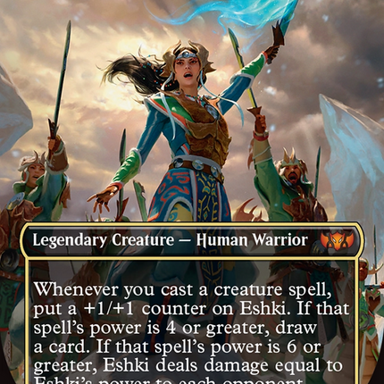 Eshki, Temur's Roar (Borderless) [Tarkir: Dragonstorm Commander]
