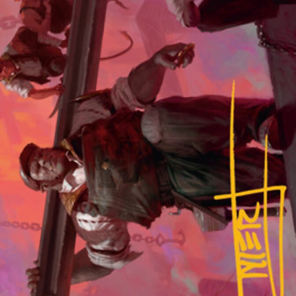 The Beamtown Bullies Art Card (Gold-Stamped Signature) [Streets of New Capenna Art Series]