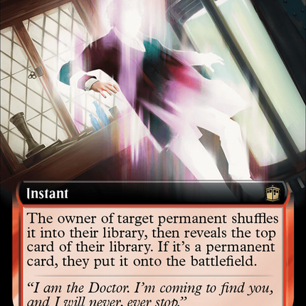Chaos Warp (Extended Art) (Surge Foil) [Doctor Who]