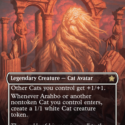 Arahbo, the First Fang (Borderless) (Mana Foil) [Foundations]
