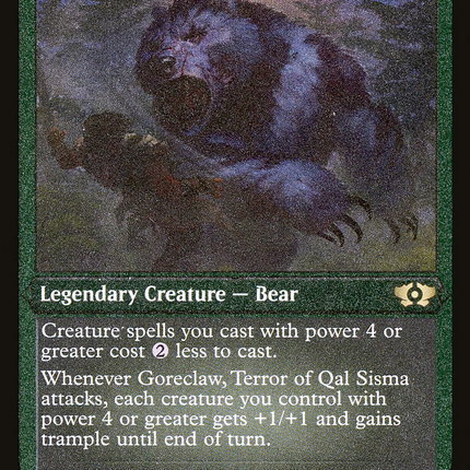 Goreclaw, Terror of Qal Sisma (Foil Etched) [Multiverse Legends]