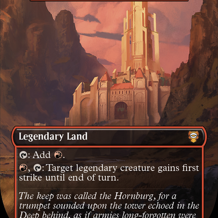 Helm's Deep - Shinka, the Bloodsoaked Keep (Surge Foil Realms and Relics) [The Lord of the Rings: Tales of Middle-Earth Commander]