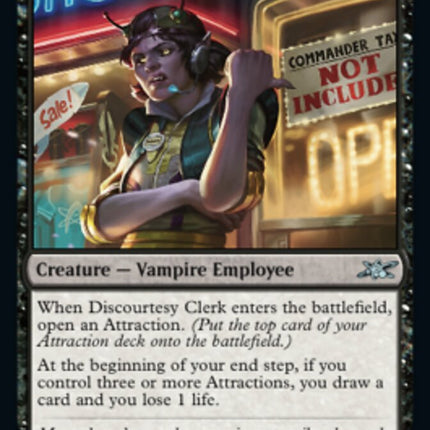 Discourtesy Clerk (Galaxy Foil) [Unfinity]