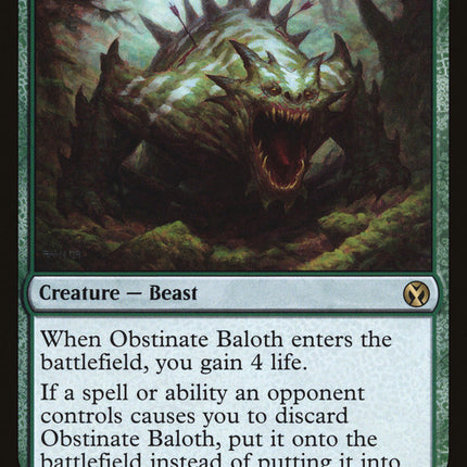 Obstinate Baloth [Iconic Masters]