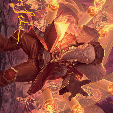 Quintorius, Loremaster Art Card (52) (Gold-Stamped Signature) [March of the Machine Art Series]