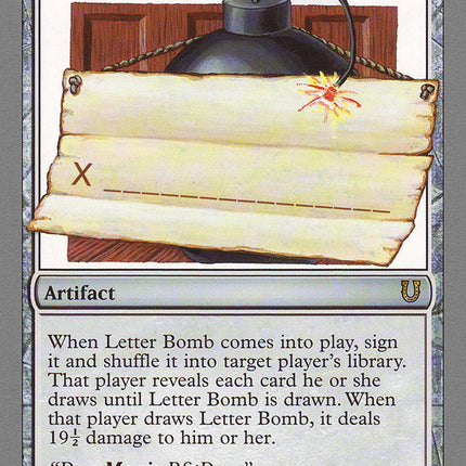 Letter Bomb [Unhinged]