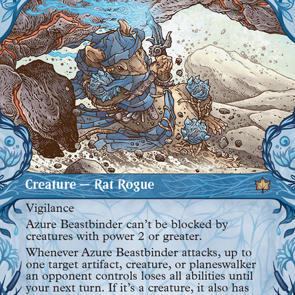 Azure Beastbinder (Showcase) [Bloomburrow]