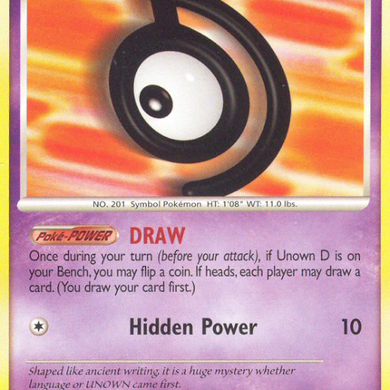 Unown D (68/130) [Diamond & Pearl: Base Set]